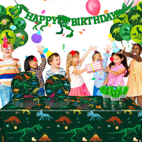 LINHAXM dinosaur balloons 10-inch, easy to inflate for festive ambiance.