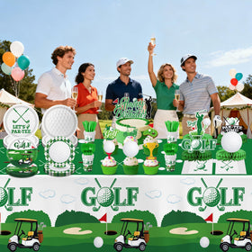 LINHAXM golf honeycomb centerpieces create vertical interest on tabletops