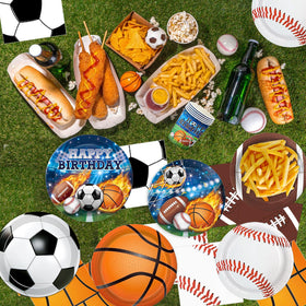 LINHAXM sports napkins in four designs for mess-free celebrations.