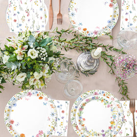 LINHAXM Spring Wildflower Cutlery durable utensils for easy serving
