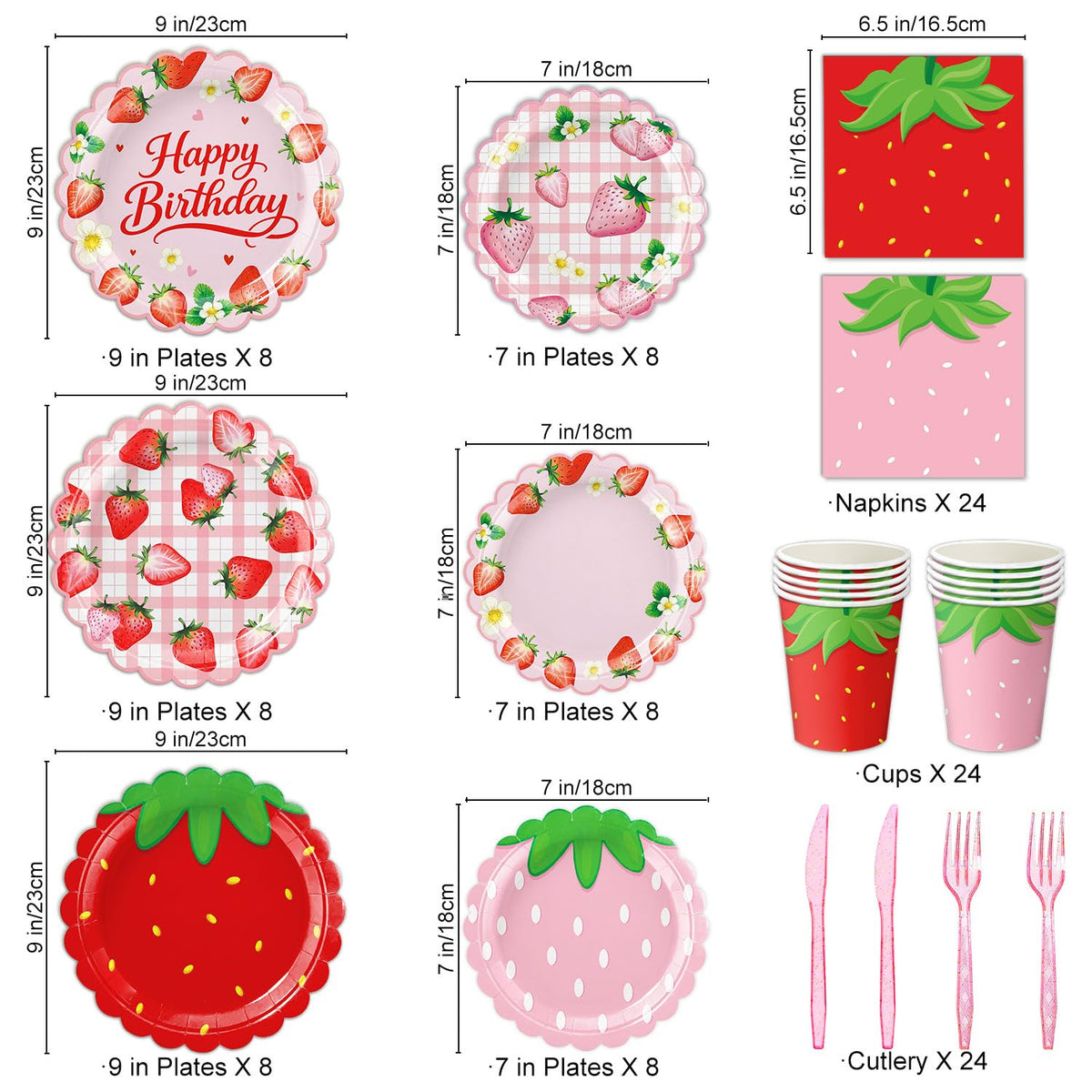 LINHAXM strawberry shortcake balloons brighten the berry-themed event