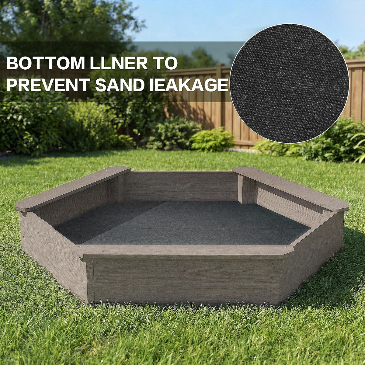 LININYHAO bottom liner aids drainage and weed prevention