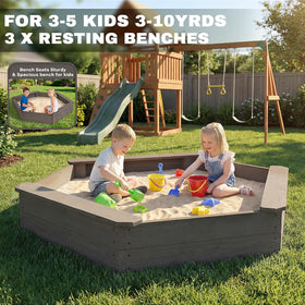 LININYHAO three-benches design provides seating for kids and adults