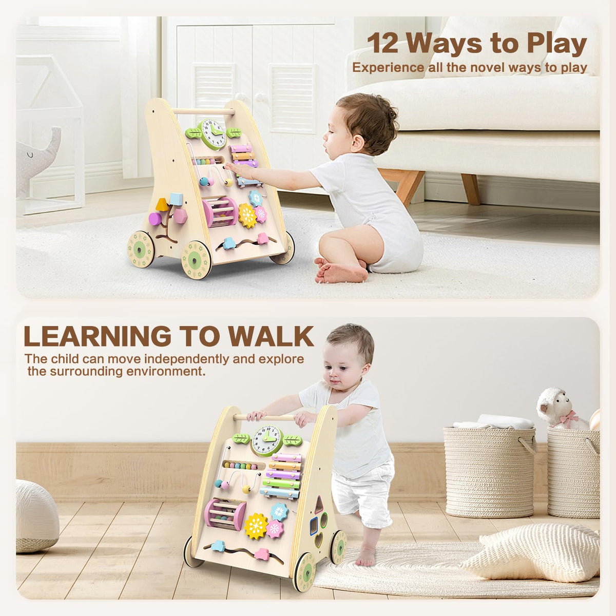 LININYHAO non-toxic wood ensures safe, gentle play.