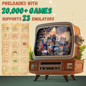 LINIREAU game stick with built-in 23 emulators for instant retro play.
