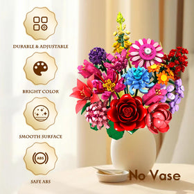 Linkowin flower bouquet building set sunflowers brighten your space