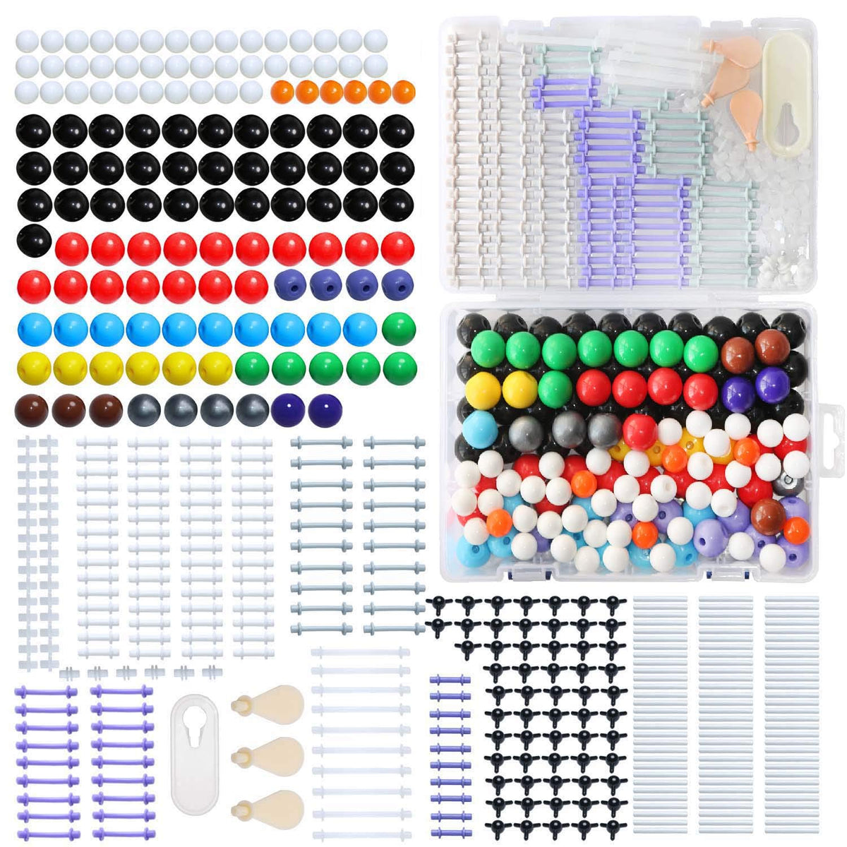 LINKTOR ball-and-stick models visualize atoms and bonds for clearer understanding of molecular geometry