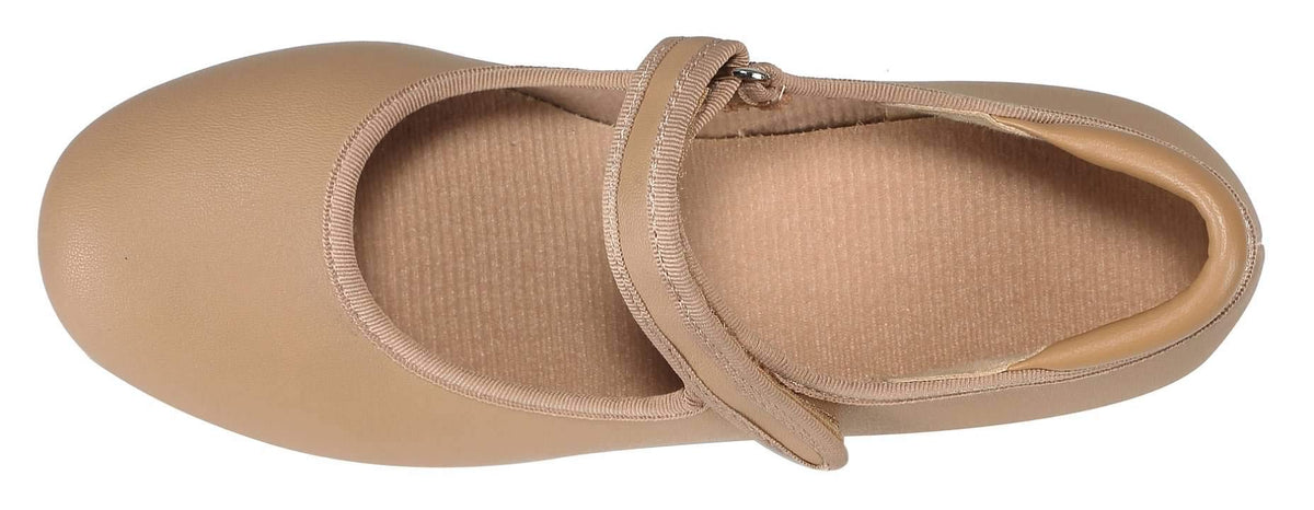 Linodes patent easy strap tap shoe with adjustable Mary Jane strap for secure fit