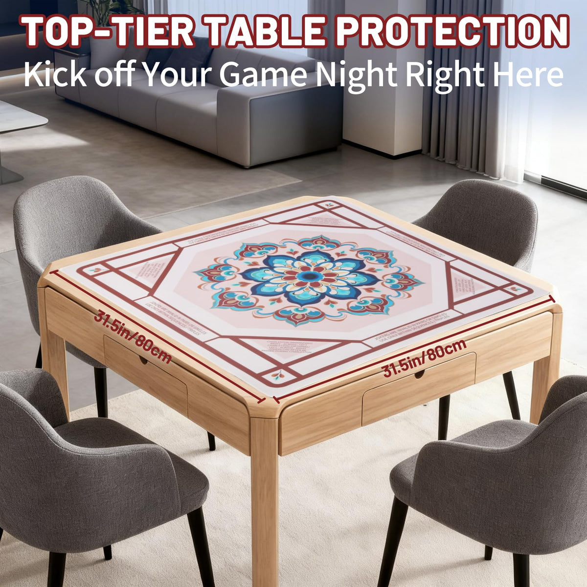 Linoows non-slip base keeps tiles from shifting during fast hands.