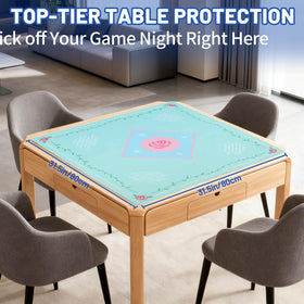 Linoows Mahjong Mat top-view highlights large multi-game surface
