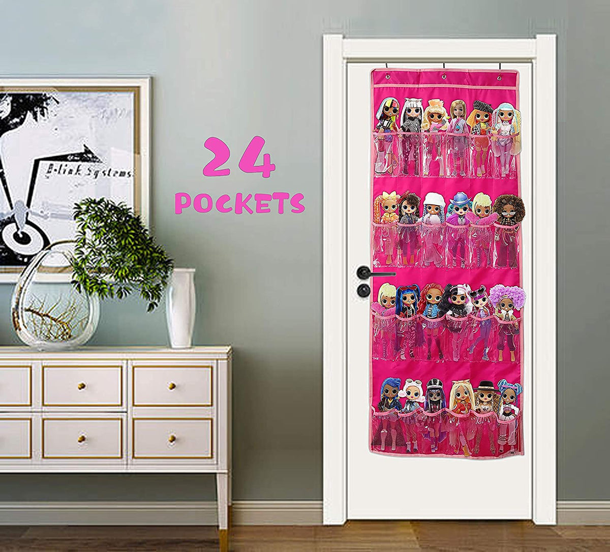 linpopup dolls and accessories storage fits LOL OMG and Barbie