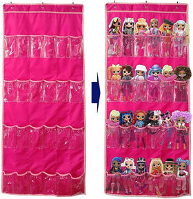 linpopup hanging storage keeps 24 dolls organized and visible