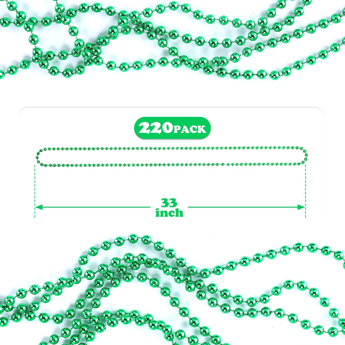 LINSIRON durable plastic beads ensure lightweight feel and long-lasting color