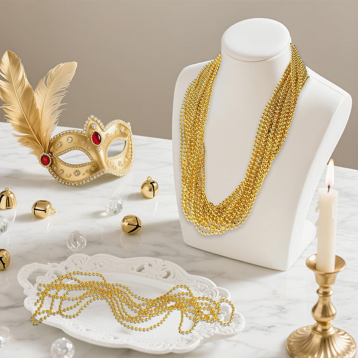 LINSIRON festival beads, versatile party favors that brighten tables and venues.