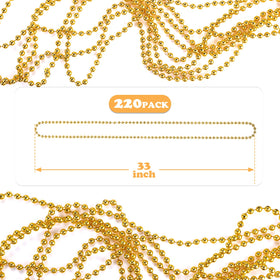 LINSIRON Mardi Gras beads, perfect for parade accessories and crowd giveaways.