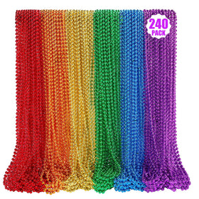 LINSIRON Pride beads necklaces in a colorful collection, perfect for vibrant pride parades