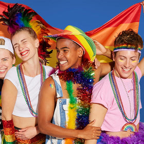 LINSIRON Pride beads necklaces are ideal for parades or events to add festive color