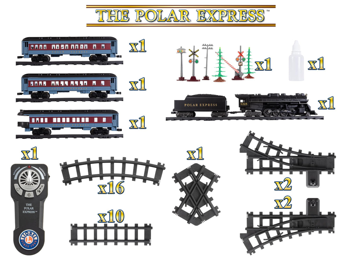 Lionel Polar Express curved track piece for flexible routing.