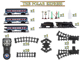 Lionel Polar Express curved track piece for flexible routing.