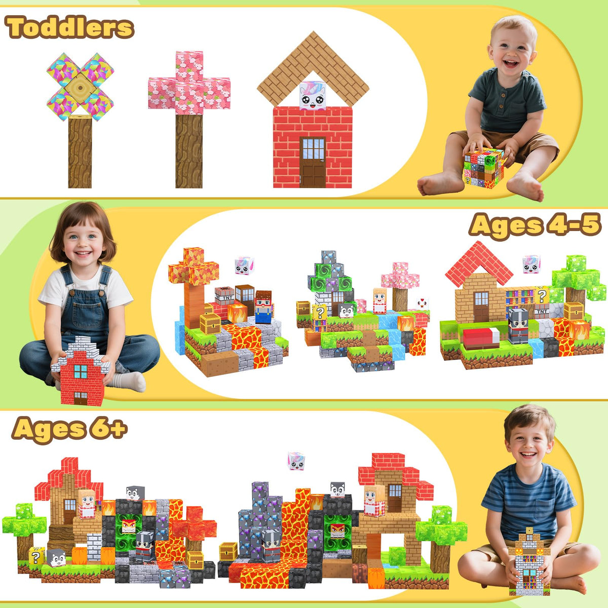 LionFuny idea booklet kickstarts guided building and pattern learning