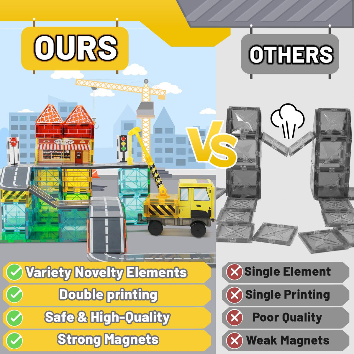 LionFuny magnetic road and rail tiles support planning and problem-solving