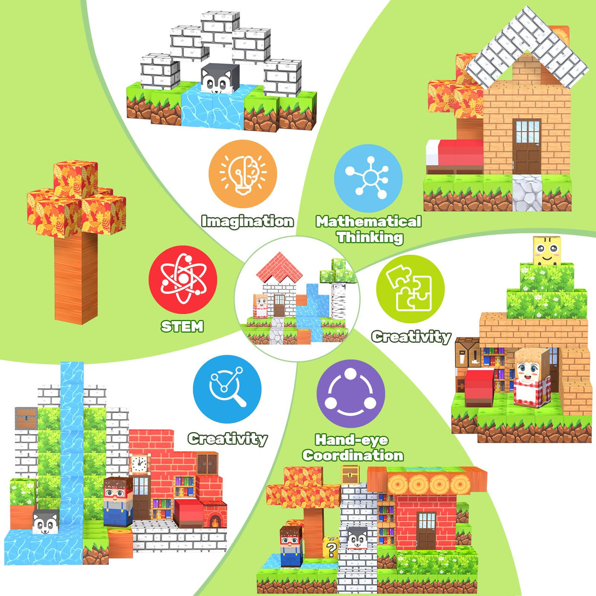 LionFuny theme elements with doors and windows for detailed world-building