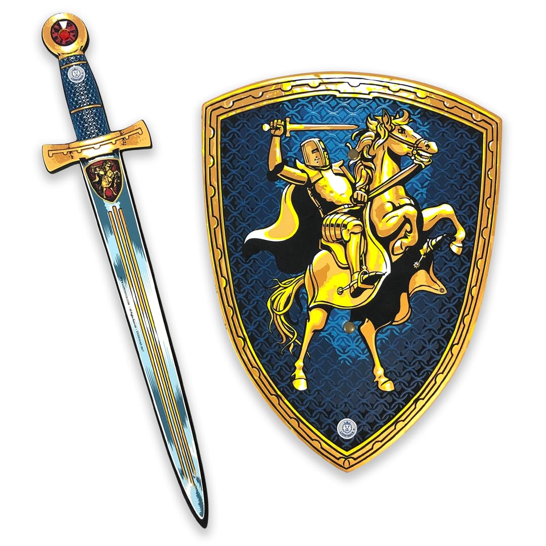 Liontouch knight foam sword close-up showing safe, flexible surface for imaginative pretend battles.