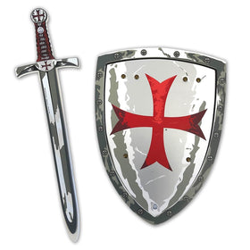 Liontouch Maltese Crusader sword close-up for imaginative pretend play.