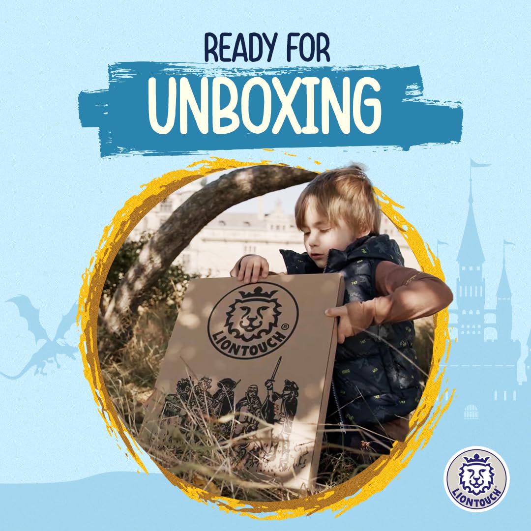 Liontouch Noble Knight child playing set inspires outdoor adventures and imagination.