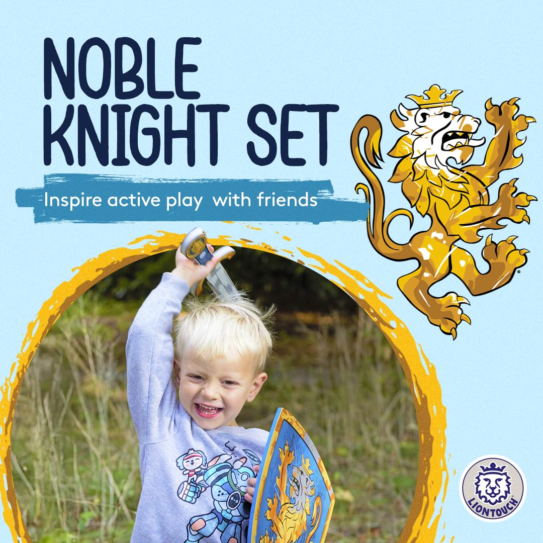Liontouch Noble Knight foam shield blue for interactive pretend quests.