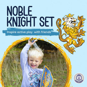Liontouch Noble Knight foam shield blue for interactive pretend quests.