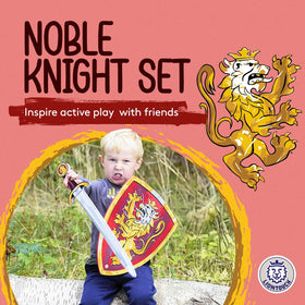 Liontouch Noble Knight shield for kids, durable, kid-safe defense during pretend battles.
