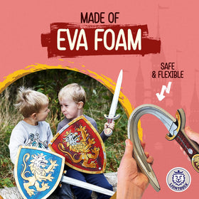 Liontouch Noble Knight swords red ideal for indoor dress-up battles and storytelling