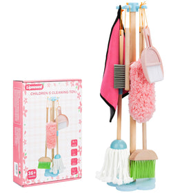 Lipneaed kids cleaning set broom for imaginative play and tidy-up practice.