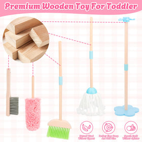 Lipneaed brush pair supports varied cleaning motions and cooperative play.