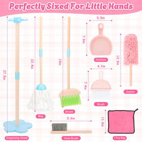 Lipneaed dustpan supports safe, coordinated cleaning play and tidy routines.