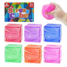 Liqilamii ice cube stress ball red — compact fidget for calm focus on the go