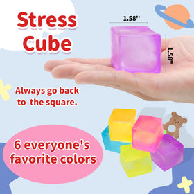 Liqilamii stress cube closeup soft TPR surface for satisfying squeezes