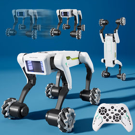 lisfiva stunt robot dog performing dynamic movements for interactive play