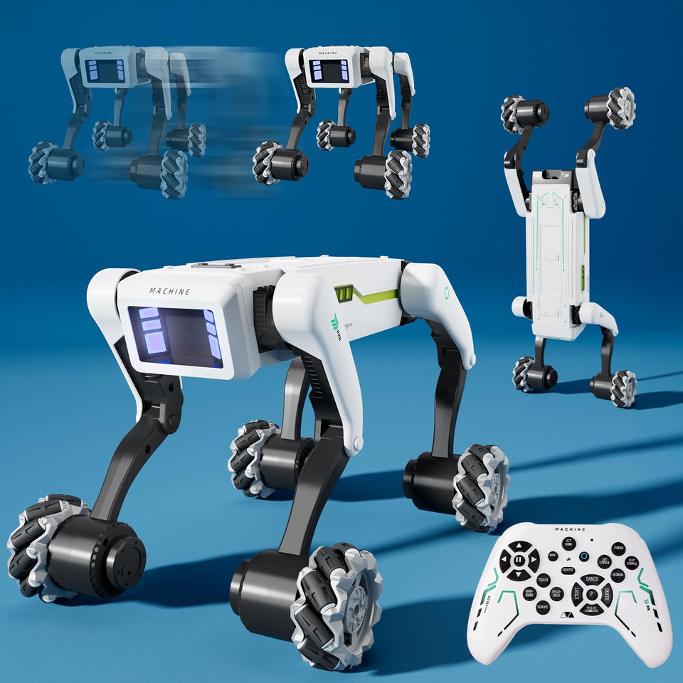 lisfiva stunt robot dog performing dynamic movements for interactive play