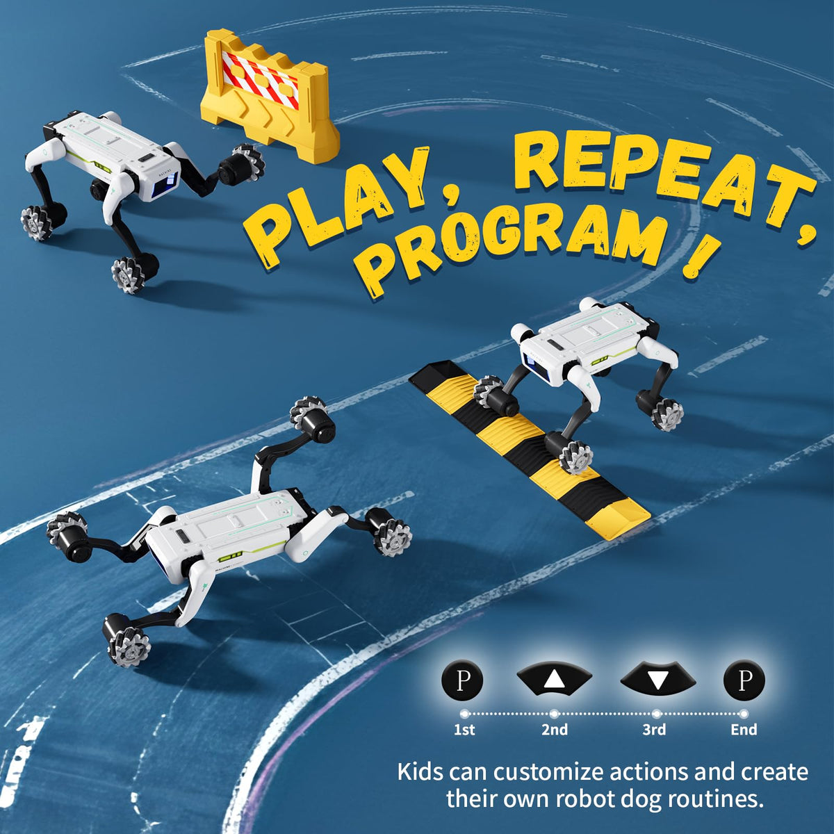 lisfiva stunt robot dog demonstrating handstands for motor skill play