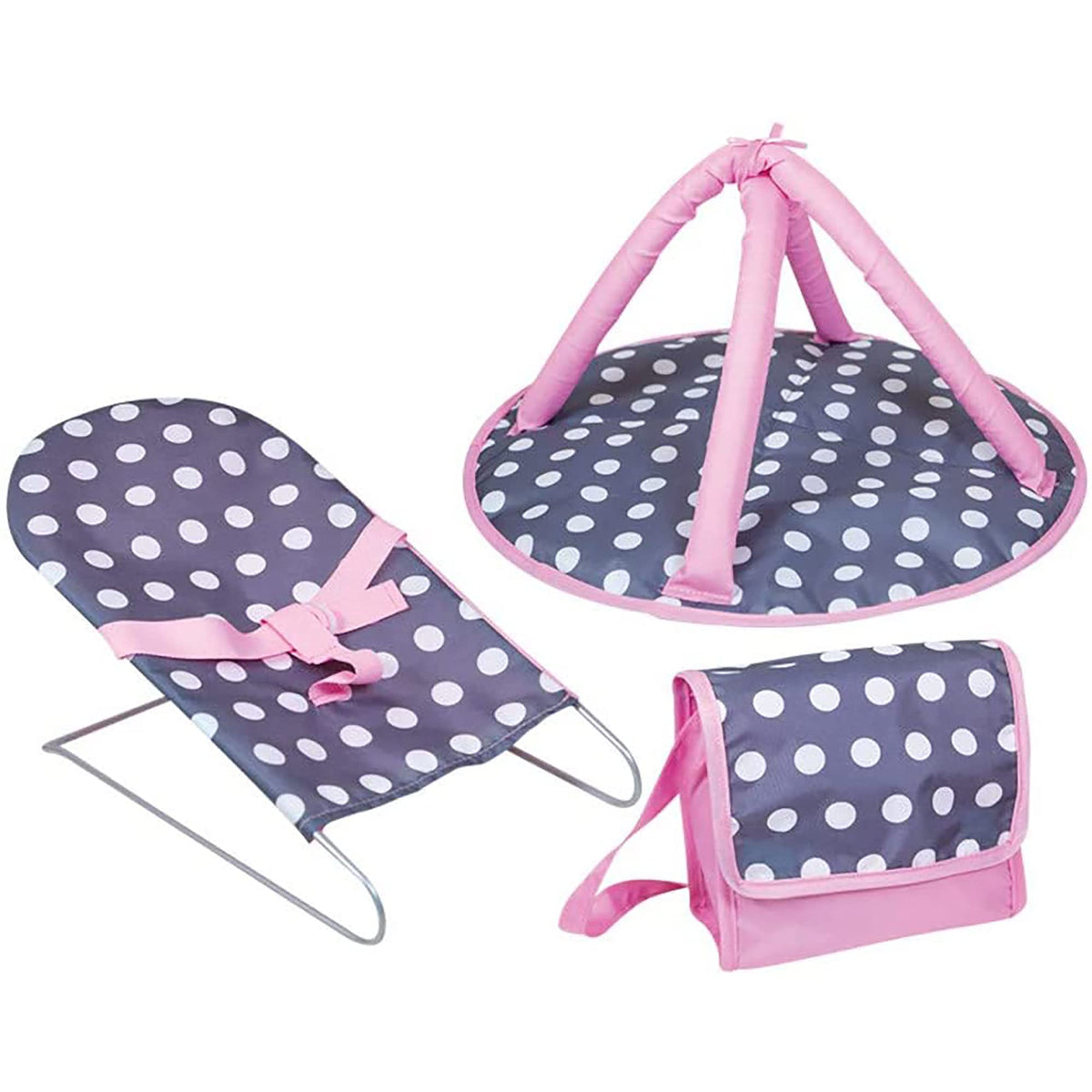 Lissi deluxe nursery diaper bag keeps accessories organized.