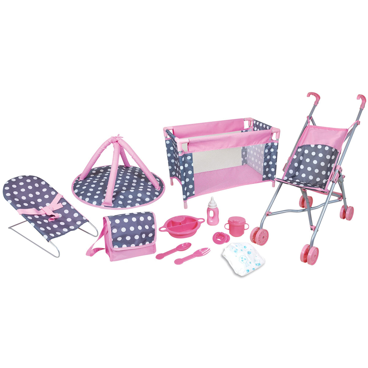 Lissi deluxe nursery umbrella stroller for on-the-go pretend play.