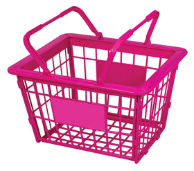 Lissi plastic basket keeps toys organized during imaginative visits