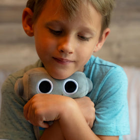 Listener Kids Jett the Robot plush traveling companion ready for adventures.