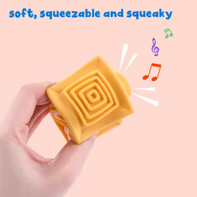 Litand Soft Stacking Blocks designed for safe bath time play and easy grip.