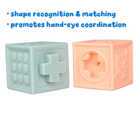 Litand Soft Stacking Blocks with shape sides to boost early pattern recognition.