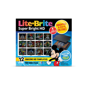 Lite Brite Disney Edition snap-on grid ensures templates align for bright results