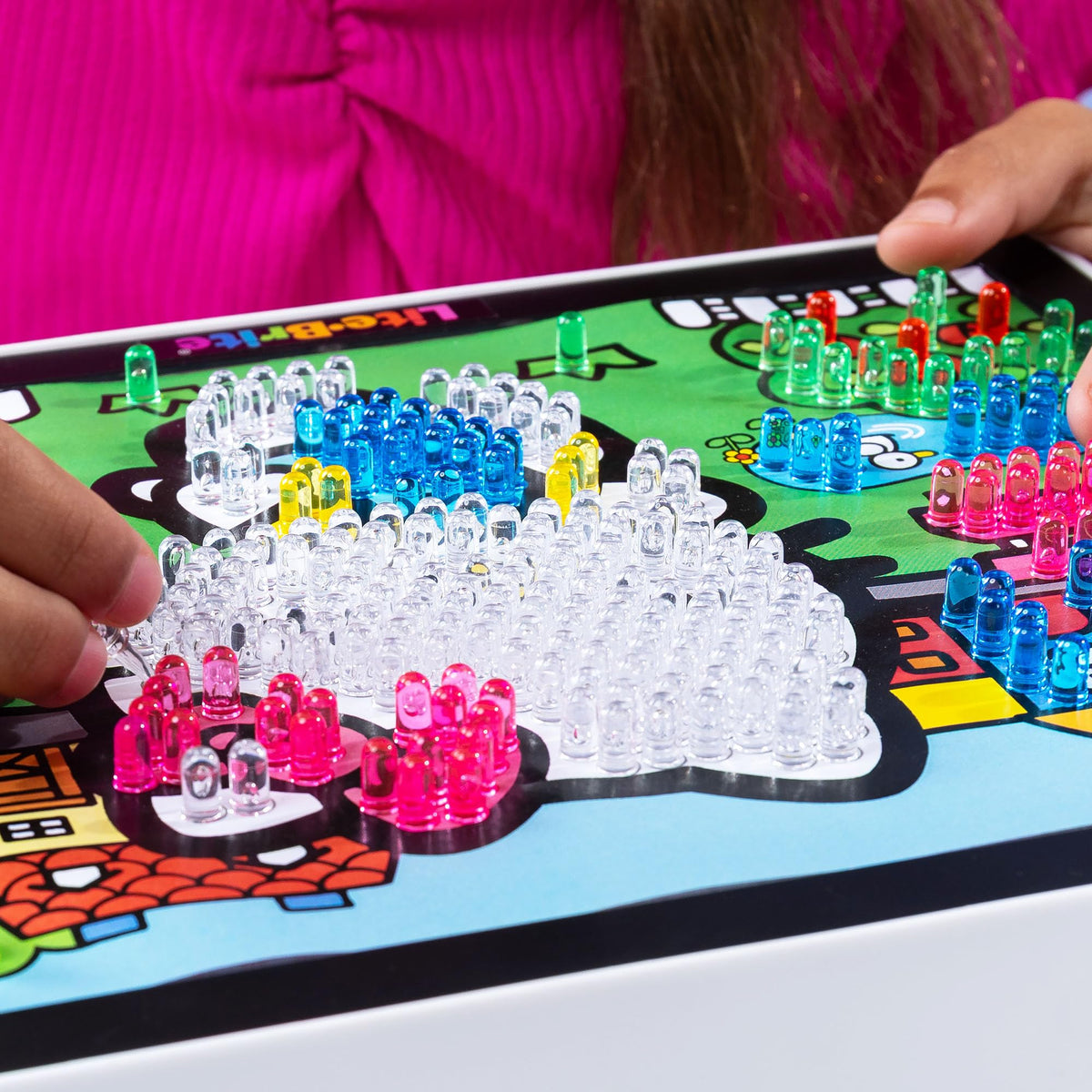 Lite-Brite offers four light modes: steady, bounce, flash, clockwise for mood