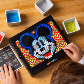 Lite Brite HD Disney Edition offers 4 LED modes for dynamic displays